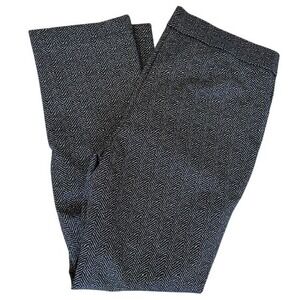 Jenna Rose‎ Women's Black Gray Pull On Stretch Dress Ankle Pants LG 32"